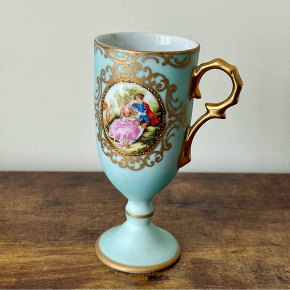 Vintage ESD Porcelain Demitasse Cup Rococo Style - Picture 2 of 8